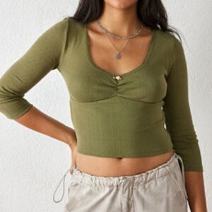 Urban Outfitters Pointelle Top